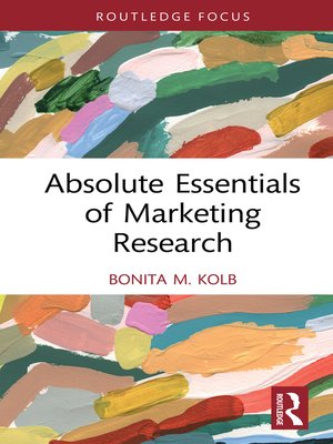 cover image of Absolute Essentials of Marketing Research